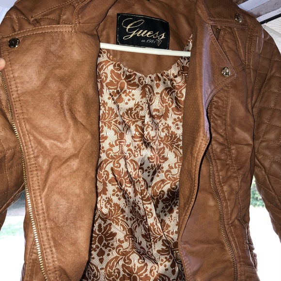 Camel brown guess jacket - Picture 4 of 4